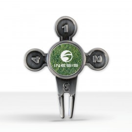 Who Goes First Golf Divot Tool with Logo