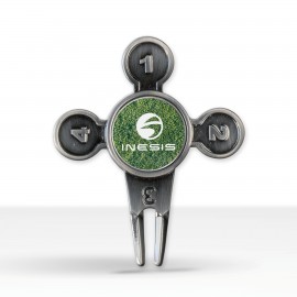 Who Goes First Golf Divot Tool with Logo  Who Goes First Golf Divot Tool with Logo