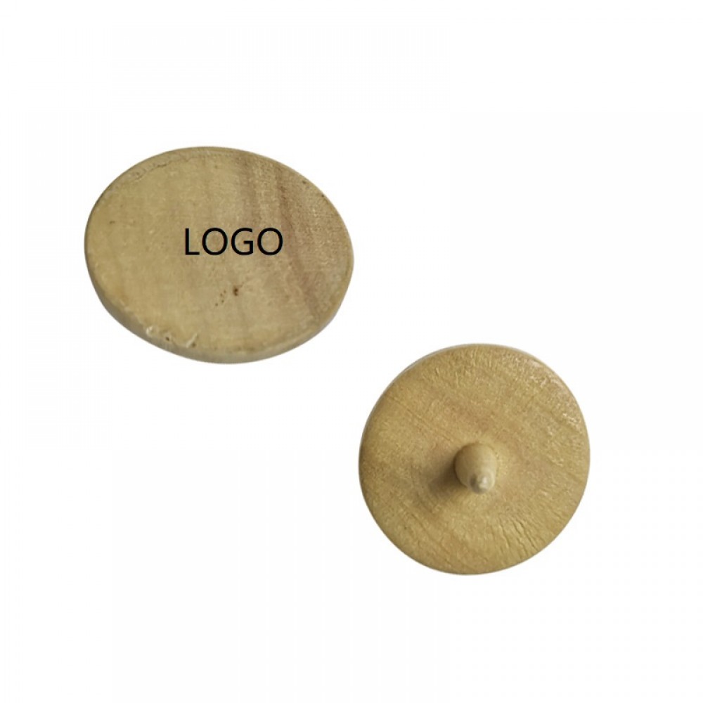 Wooden Round Golf Ball Markers with Logo