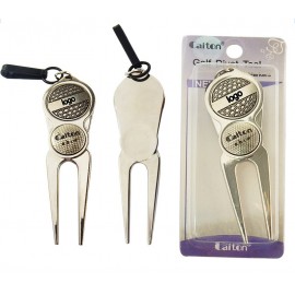 Personalized Metal Golf Divot Repair Tools and Ball Marker