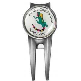 Personalized Golf Divot Repair Tool with Belt Clip (Laser Printed Ball Marker)