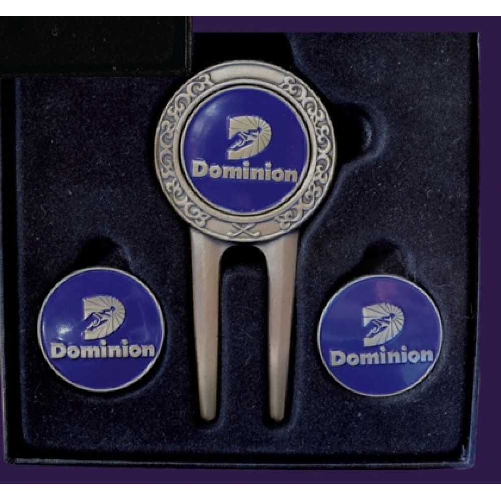Customized Celtic Divot Tool W/ Hat Clip & Extra Ball Marker Gift Set