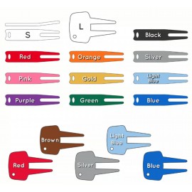 Promotional Golf Divot Aluminum Tag - 100% MADE IN THE USA