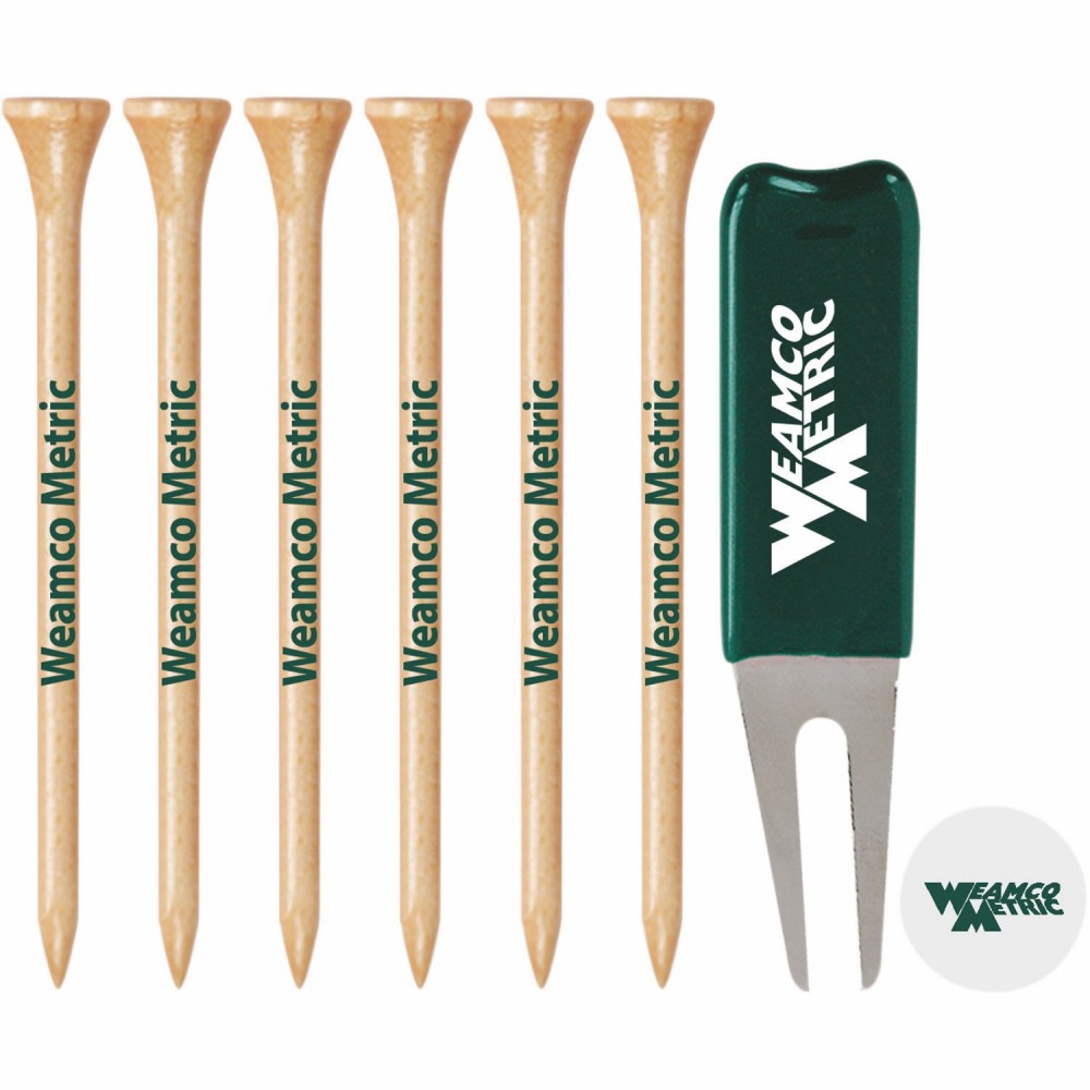 6 Plus Golf Tees/1 BTL-R /1 PM19 with Logo