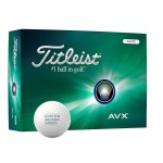 Titleist AVX White Golf Balls 2024 (Dozen) with Logo