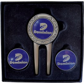 Celtic Divot Tool Gift Set W/ 2 Extra Ball Markers with Logo