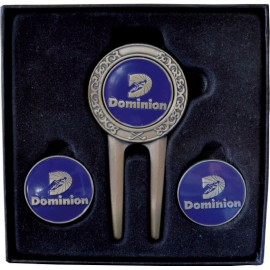 Custom Celtic Divot Tool Gift Set W/ 2 Extra Ball Markers