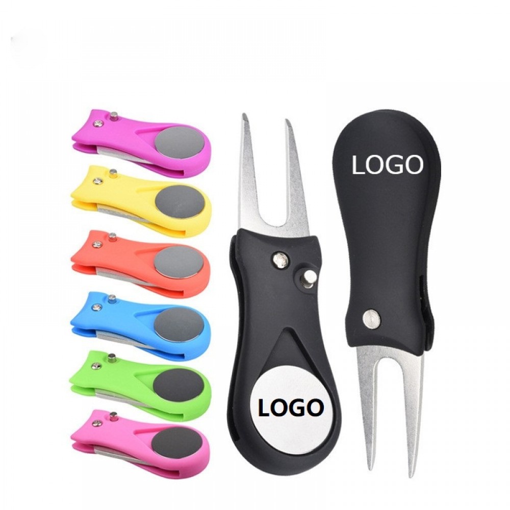 Personalized Foldable Golf Divot Repair Tool with Ball Marker