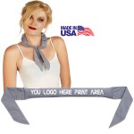 Logo Branded Reusable Cool Neck Wear- Made in the USA- Cooling- Heatwave Relief- Tennis Golf Football