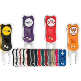 Promotional Team Golf Switchblade Divot Repair Tool