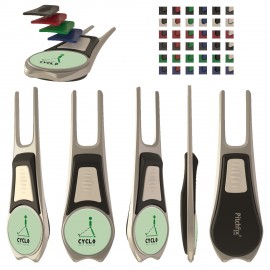 Pitchfix Tour Edition Ball Mark Repair Tool with Logo  Pitchfix Tour Edition Ball Mark Repair Tool with Logo