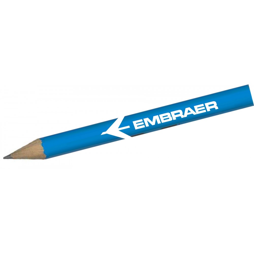 Personalized Round Golf Pencils With Eraser - 1 Color Imprint