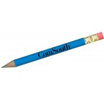 Custom Round Golf Pencil With Eraser