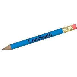 Custom Round Golf Pencil With Eraser