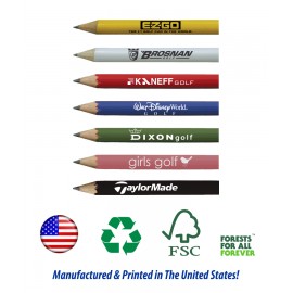 Promotional USA Made, Round Golf Pencil