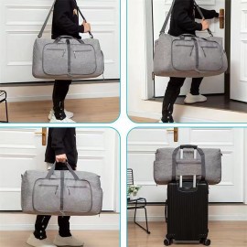 Foldable Duffel Bag With Shoes Compartment with Logo  Foldable Duffel Bag With Shoes Compartment with Logo