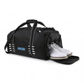 Golf Links Duffel - Black with Logo  Golf Links Duffel - Black with Logo