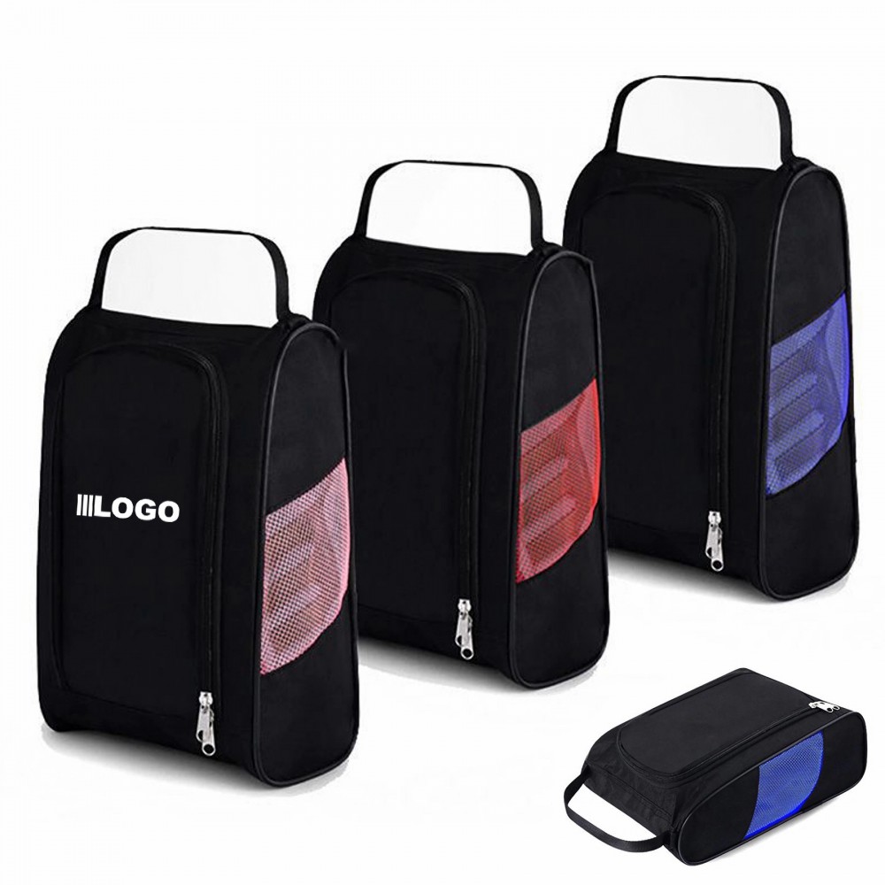 Portable Travel Shoe Sneaker Bags With Zipper Closure with Logo