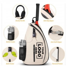 Logo Branded Tennis Bag for Women Racket Tote