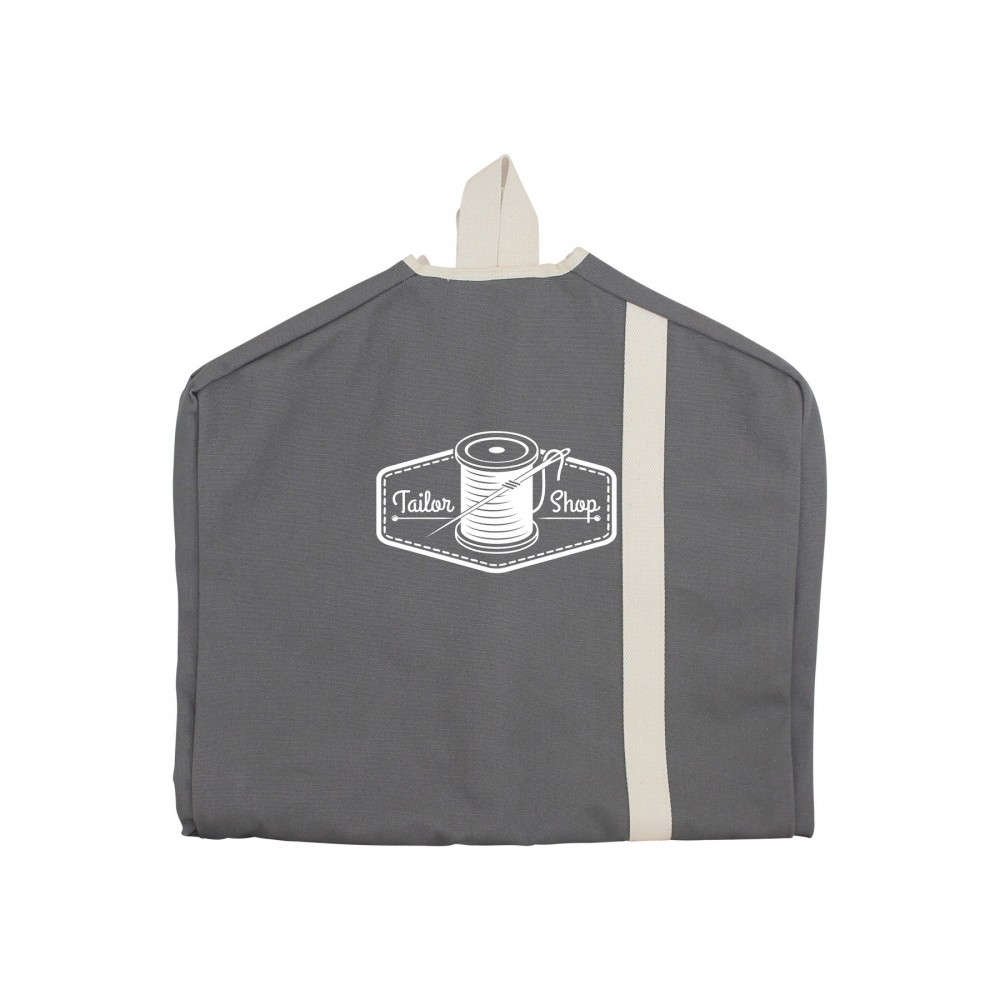 Garment Bag Gray Logo Printed Garment Bag Gray Logo Printed