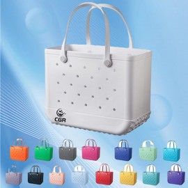 Large Spacious Waterproof Tote for All-Weather Use with Logo