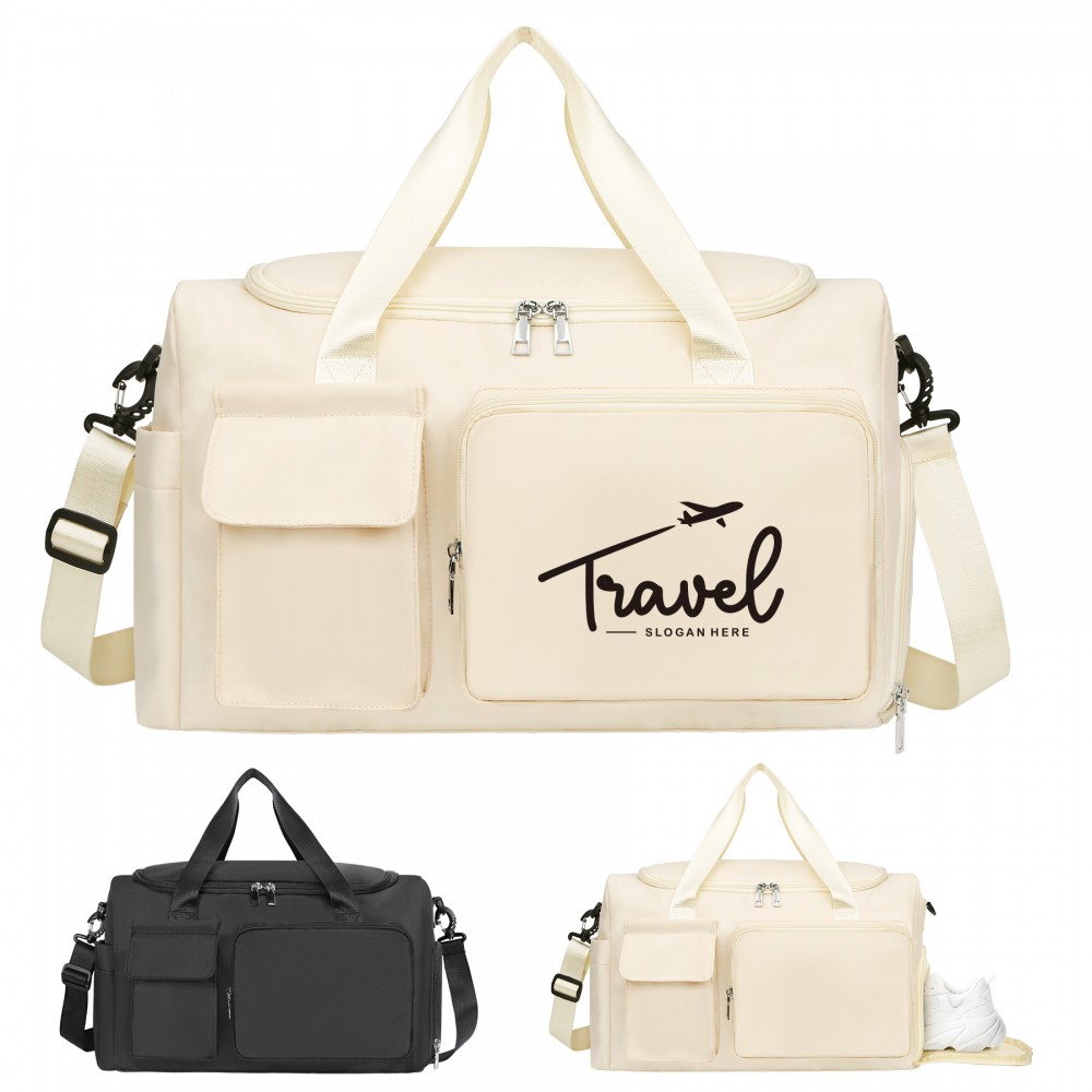 Duffel with Shoe Section with Logo