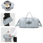 Round Roll Bag Gym Carry-On Bag with Logo