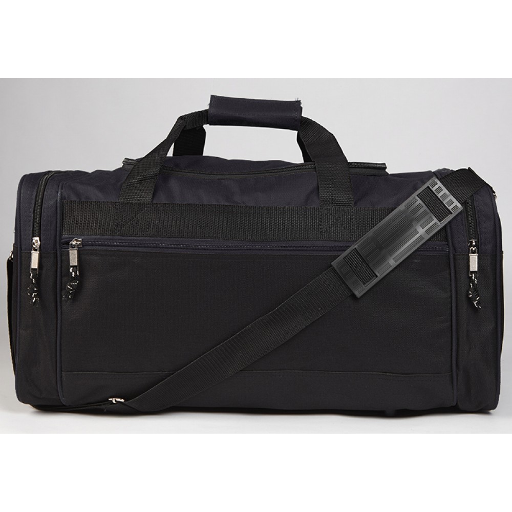 Logo Printed 600D Polyester Large Duffel Bag with Extra Pockets Logo Printed 600D Polyester Large Duffel Bag with Extra Pockets