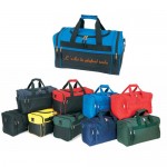 Poly Travel Duffel Bag with Logo