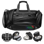 Faux-Leather Journey Holdall with Logo