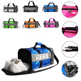 Personalized Laser PU Leather Duffel Gym Bag  Personalized Laser PU Leather Duffel Gym Bag