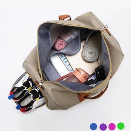 Synthetic Leather Duffel Bag with Logo  Synthetic Leather Duffel Bag with Logo