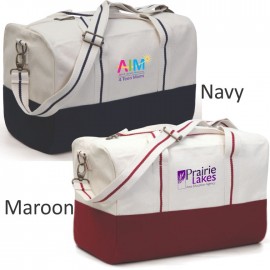 Personalized Classic Canvas Travel Duffel Bag Gift Promotional Swag 18 oz Eco Friendly Maroon Burgundy (17x11x9)  Personalized Classic Canvas Travel Duffel Bag Gift Promotional Swag 18 oz Eco Friendly Maroon Burgundy (17x11x9)