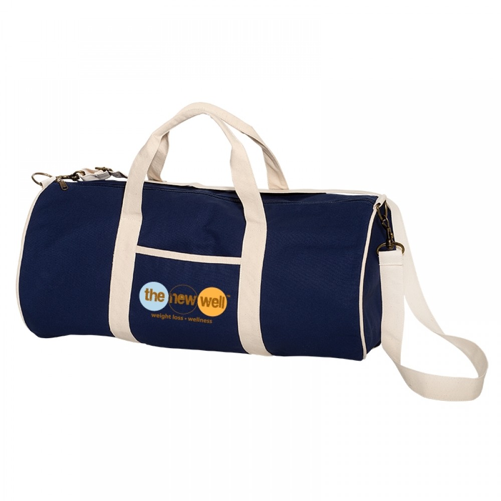 Custom Imprinted 12 Oz. Cotton Duffel Bag Custom Imprinted 12 Oz. Cotton Duffel Bag
