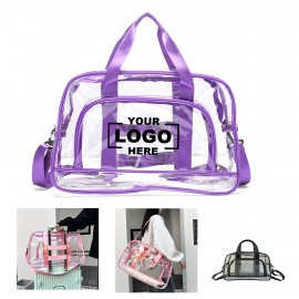 Sport Gym Yoga Dance Large Clear Travel Transparent Tote Bag with Logo  Sport Gym Yoga Dance Large Clear Travel Transparent Tote Bag with Logo