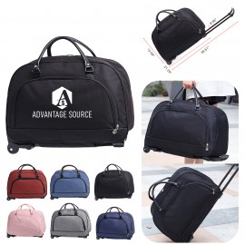 Rolling Travel Duffel Bag Oxford Fabric Lightweight Waterproof with Logo