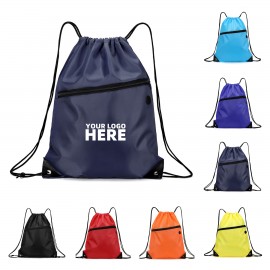 Drawstring Backpack Bag with Logo
