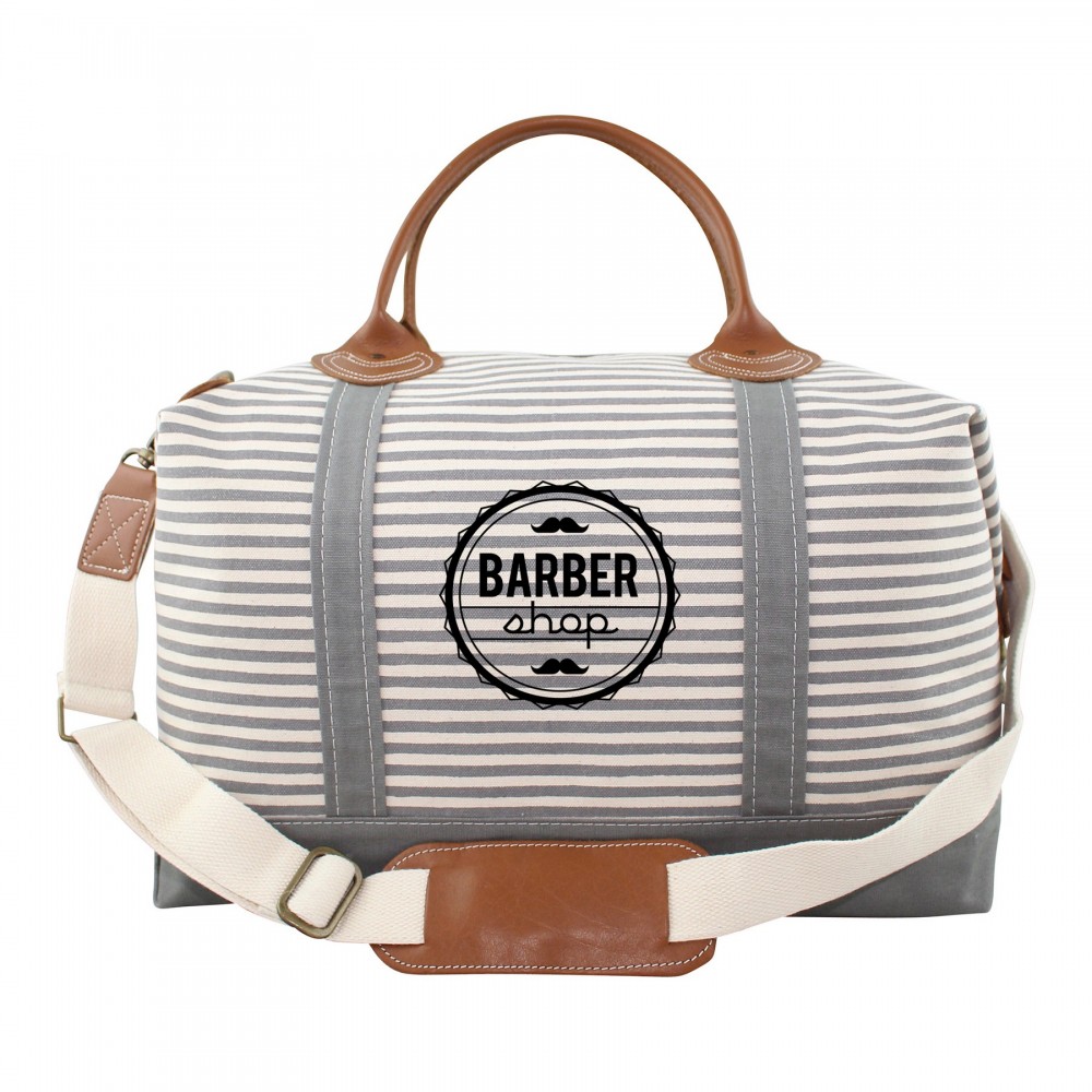 Custom Imprinted Weekender Gray Stripes Custom Imprinted Weekender Gray Stripes