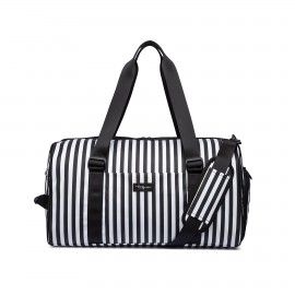 Weekender Overnight Bag for Women Large Gym Duffel Bag with Logo