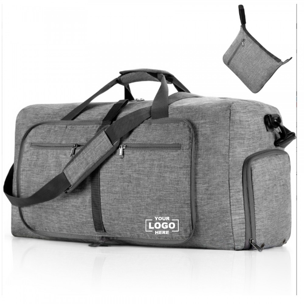 Large Duffle Bag for Traveling with Shoe Compartment with Logo Large Duffle Bag for Traveling with Shoe Compartment with Logo