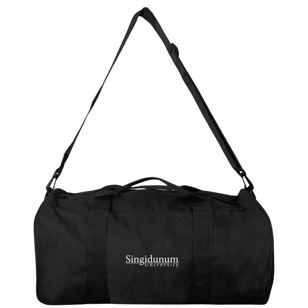 Logo Printed Polyester Roll Duffel Bag