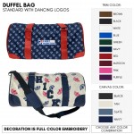 Fully Customizable Duffel Bag With Your Logo Embroidered with Logo