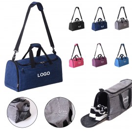 Sports Gym Bag/Wet Pocket & Shoe with Logo