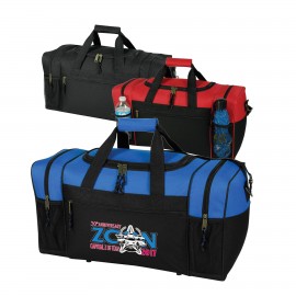 Custom 600D Deluxe Carry-on Zippered Duffel Bag  Custom 600D Deluxe Carry-on Zippered Duffel Bag