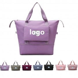 Foldable Large Capacity Duffle Travel Bag w/Handle with Logo  Foldable Large Capacity Duffle Travel Bag w/Handle with Logo