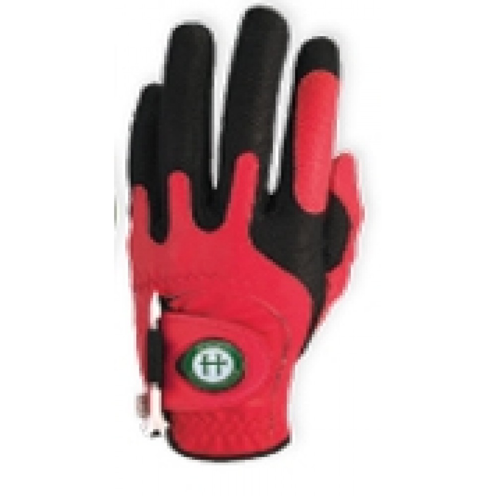 Logo Imrinted Zero Frictionâ„¢ Men's Performanceâ„¢ Red Magnet Glove- Right Hand Logo Imrinted Zero Frictionâ„¢ Men's Performanceâ„¢ Red Magnet Glove- Right Hand