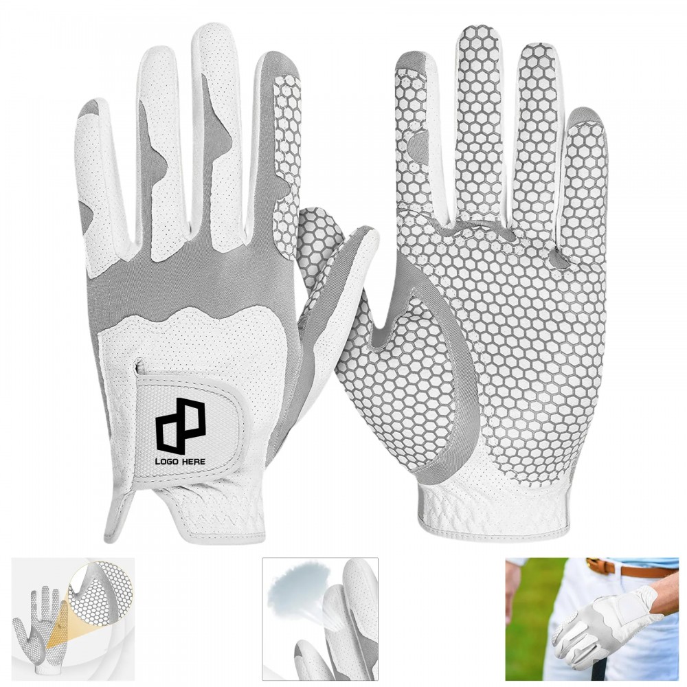 Promotional Sheepskin Stretch Lycra Left Hand Men'S Golf Glove Promotional Sheepskin Stretch Lycra Left Hand Men'S Golf Glove
