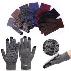 Customized Winter Knit Touchscreen Gloves  Customized Winter Knit Touchscreen Gloves