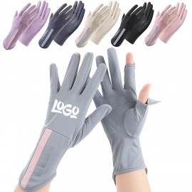 Summer Sun Protection Breathable Gloves with Logo