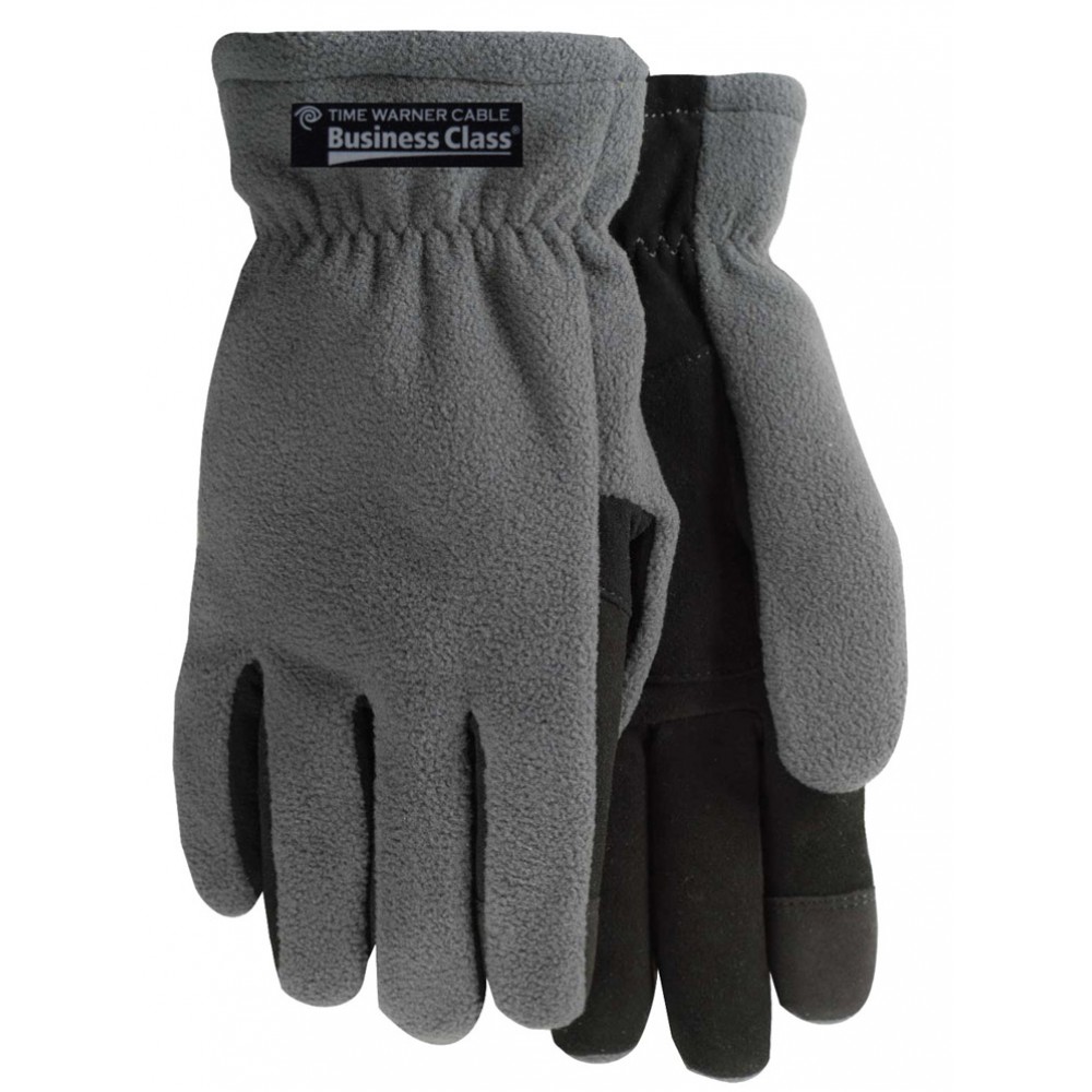 Logo Imrinted Winter Lined Fleece Text Gloves Logo Imrinted Winter Lined Fleece Text Gloves